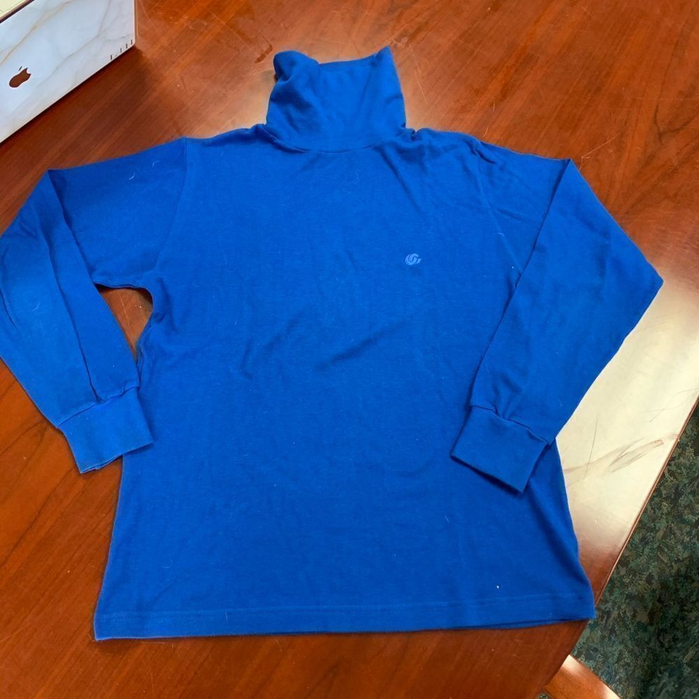 Oleg Cassini Vi rage Royal Blue Turtleneck sz L